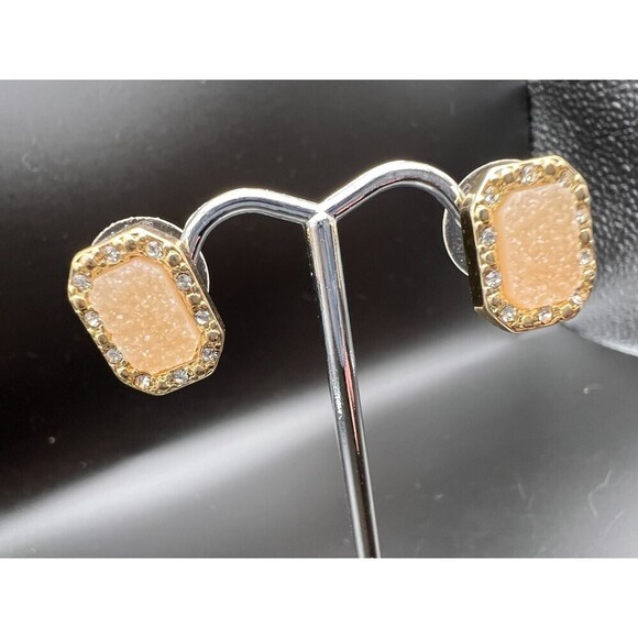 BaubleBar Peach Druzy Earrings - Picture 1 of 4